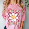 Preschool Graduation Graduate Cute Groovy Last Day Of Pre K Comfort Color Blast T-Shirt Clay