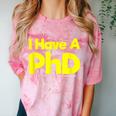 Pretty Huge Dick Joke Graduation PhD Humor Comfort Color Blast T-Shirt Clay