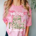 Proud Air Force Cousin Deployment Homecoming Graduation Comfort Color Blast T-Shirt Clay
