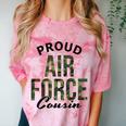 Proud Air Force Cousin Deployment Homecoming Graduation USAF Comfort Color Blast T-Shirt Clay