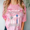 Proud Air Force Husband US Air Force Graduation Husband Comfort Color Blast T-Shirt Clay