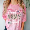 Proud Army Aunt Army Graduation Aunt US Army Aunt Comfort Color Blast T-Shirt Clay
