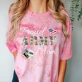 Proud Army Mom Army Graduation Military Mom T-Shirt Comfort Color Blast T-Shirt Clay