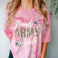 Proud Army Wife Army Graduation Wife US Army Wife Comfort Color Blast T-Shirt Clay