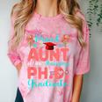 Proud Aunt Of An Amazing PhD Graduate Family Graduation Comfort Color Blast T-Shirt Clay