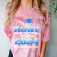 Proud Aunt Of Two 2024 Graduate Class 2024 Graduation Family Comfort Color Blast T-Shirt Clay