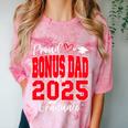 Proud Bonus Dad Of a Class Of 2025 Graduate Graduation Comfort Color Blast T-Shirt Clay