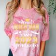 Proud Bonus Mom Of Two 2023 Graduate Class 2023 Graduation Comfort Color Blast T-Shirt Clay