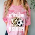 Proud Boyfriend Of A 2026 Senior Soccer Graduation Leopard Comfort Color Blast T-Shirt Clay