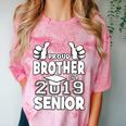 Proud Brother Of A 2019 Senior School Graduation Shirt Comfort Color Blast T-Shirt Clay