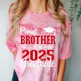 Proud Brother Of A Class Of 2025 Graduate Senior Graduation Comfort Color Blast T-Shirt Clay
