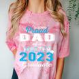 Proud Dad Of 2023 Class Master Graduate Family Graduation Comfort Color Blast T-Shirt Clay