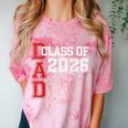 Proud Dad Of A 2026 Graduate Grad Senior Father Graduation Comfort Color Blast T-Shirt Clay