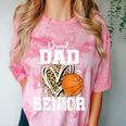 Proud Dad Of A 2026 Senior Basketball Graduation Leopard Comfort Color Blast T-Shirt Clay