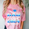 Proud Dad Of 5th Grade Graduate 2024 Elementary Graduation Comfort Color Blast T-Shirt Clay