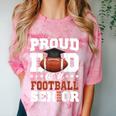 Proud Dad Of a Football Senior 2026 Graduation Comfort Color Blast T-Shirt Clay