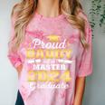 Proud Daddy Of 2024 Class Master Graduate Family Graduation Comfort Color Blast T-Shirt Clay