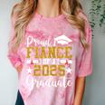 Proud Fiance Of A 2025 Graduate Fiance Graduation 2025 Senio Comfort Color Blast T-Shirt Clay