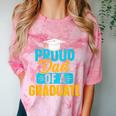 Proud Graduation Dad Father Of Graduates Comfort Color Blast T-Shirt Clay