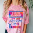 Proud Grandma Of A 2019 Graduate Senior Class Graduation Comfort Color Blast T-Shirt Clay