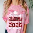 Proud Grandma Of A 2026 Graduate Class Of Graduation Comfort Color Blast T-Shirt Clay