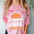 Proud Grandma Of A 2026 Senior Basketball Graduation Comfort Color Blast T-Shirt Clay