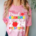 Proud Grandma Of Class Of 2024 Preschool Graduate Graduation Comfort Color Blast T-Shirt Clay