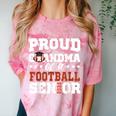 Proud Grandma Of a Football Senior 2026 Graduation Comfort Color Blast T-Shirt Clay