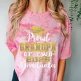 Proud Grandpa Of Two 2025 Graduates Graduation Family Comfort Color Blast T-Shirt Clay