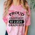 Proud Grandparent Of A Class Of 2024 Graduate Graduation Comfort Color Blast T-Shirt Clay