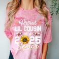 Proud Lil Cousin Of A Class Of 2025 Senior Graduation 2025 Comfort Color Blast T-Shirt Clay