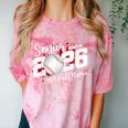 Proud Mama Of A 2026 Senior Baseball Graduation Mom Comfort Color Blast T-Shirt Clay