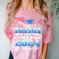 Proud Mimi Of 2024 College Graduate Family 24 Graduation Comfort Color Blast T-Shirt Clay