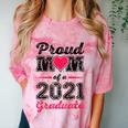 Proud Mom Of A 2021 Graduate Senior Graduation Comfort Color Blast T-Shirt Clay