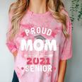 Proud Mom Of a 2021 Senior Year School Graduation Party Comfort Color Blast T-Shirt Clay