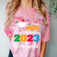 Proud Mom Of A 2023 Graduate Senior 2023 Graduation 23 Comfort Color Blast T-Shirt Clay