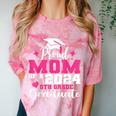 Proud Mom Of 2024 5th Grade Graduate Mother Graduation Comfort Color Blast T-Shirt Clay
