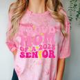Proud Mom Of a 2025 Graduate Class Senior Graduation Mother Comfort Color Blast T-Shirt Clay