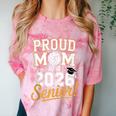 Proud Mom Of a 2026 Senior Volleyball Graduation Comfort Color Blast T-Shirt Clay