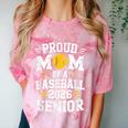 Proud Mom Of Baseball Senior 2026 Graduation Comfort Color Blast T-Shirt Clay