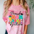Proud Mom Class Of 2025 Kindergarten Graduate Graduation Comfort Color Blast T-Shirt Clay