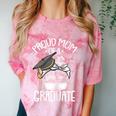 Proud Mom Of A Graduate Graduation Mama Mother Comfort Color Blast T-Shirt Clay