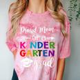 Proud Mom Of A Kindergarten Grad Shirt Graduation Comfort Color Blast T-Shirt Clay