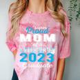 Proud Mom Of Kindergarten Graduate 2023 Graduation Mom Comfort Color Blast T-Shirt Clay