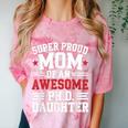 Proud Mom Of PhDaughter PhD Degree Graduate Graduation Comfort Color Blast T-Shirt Clay