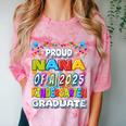 Proud NANA Of a 2025 Kindergarten Graduate Graduation Comfort Color Blast T-Shirt Clay