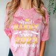 Proud Nanny Of Two 2023 Graduate Class 2023 Graduation Comfort Color Blast T-Shirt Clay