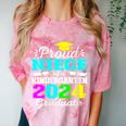 Proud Niece Of Kindergarten Graduate 2024 Graduation Niece Comfort Color Blast T-Shirt Clay