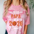 Proud PAPA Of 2026 Senior Basketball Student Graduation Comfort Color Blast T-Shirt Clay