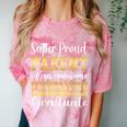Proud Parent Of Kindergarten Graduate 2024 Graduation Parent Comfort Color Blast T-Shirt Clay
